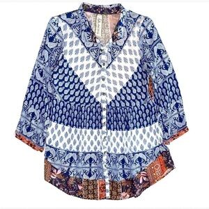 Aratta Silent Journey Paisley Moroccan Tunic SZ S